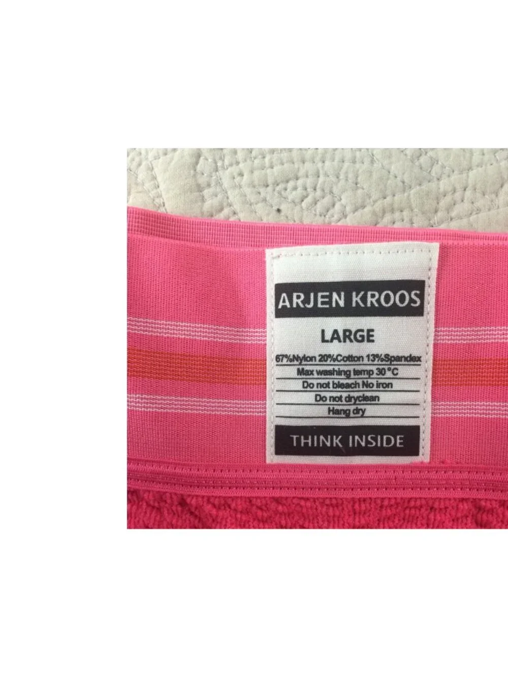 Arjen Kroos Mens Pink Jockstrap Underwear Large Stretchy Nylon Blend*Gay*NIP